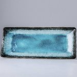 MIJ Talíř na sashimi Sky Blue 29 x 12 cm – Sleviste.cz