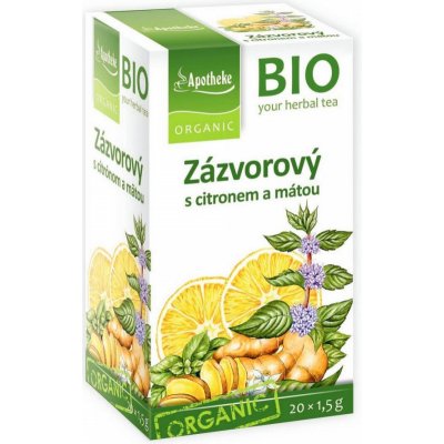 Apotheke Čaj zázvorový s citrónem a mátou 30 g – Zbozi.Blesk.cz