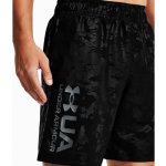 Under Armour sportovní kraťasy UA Woven Emboss shorts -BLK černé – Zboží Mobilmania
