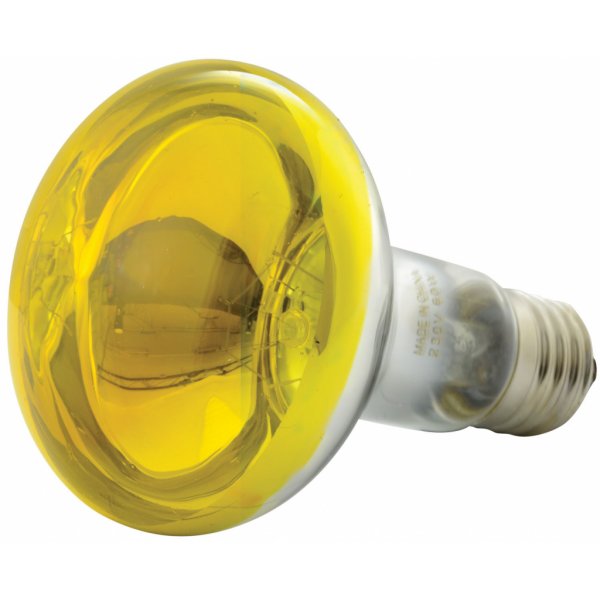 Žárovka QTX R80 230V/60W E27, žlutá