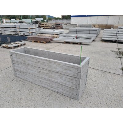 Barigadi Vyvýšený záhon betonový 200x50 x 75 cm, dřevo, přírodní šedá – Hledejceny.cz