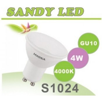 Sandria S1024 LED žárovka GU10 4W Neutrální bílá