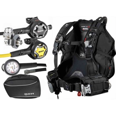 Mares MAGELLAN HD + DUAL ADJ 62X + octopus DUAL + MR 1 + pouzdro na automatiku set – Zboží Dáma