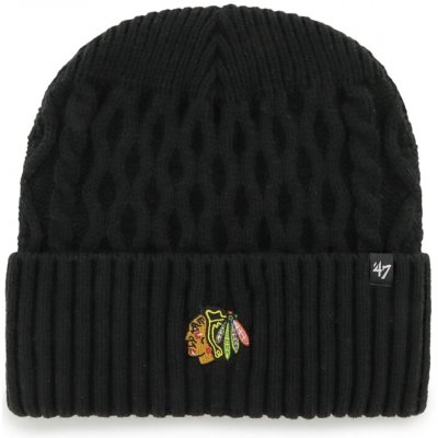 47 Brand pánská Zimní čepice Chicago Blackhawks Drumcliffe '47 Cuff Knit Black – Hledejceny.cz