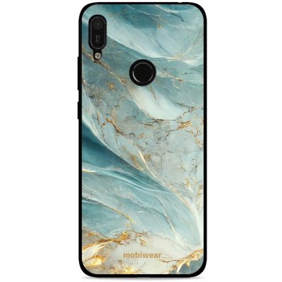 Pouzdro Mobiwear Glossy Huawei Y6 2019 / Honor 8A - G022G Zelenkavý a zlatavý mramor – Zbozi.Blesk.cz