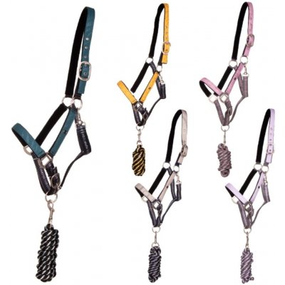 QHP QHP Ohlávka nylon s vodítkem Ohlávka nylon s vodítkem sunflower – Zboží Mobilmania