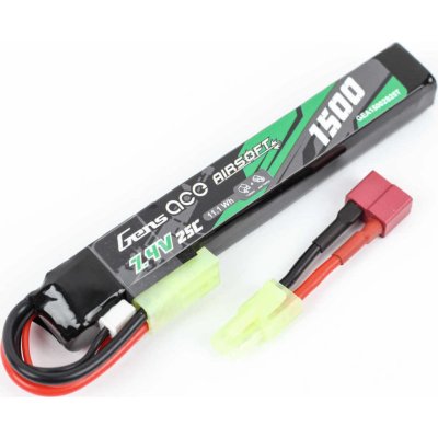 Li-Pol Gens ACE 7,4V 1500mAh 25C Mini Tamiya – Zboží Dáma