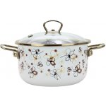 BELIS Smaltovaný hrnec se skleněnou poklicí 20 cm 3.5 l PREMIUM krémový 71920-116DPHN3 – Zboží Mobilmania