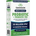 Swanson Men's Daily Probiotic + FOS 17,5 miliard CFU 13 kmenů 60 vegan kapslí – Hledejceny.cz