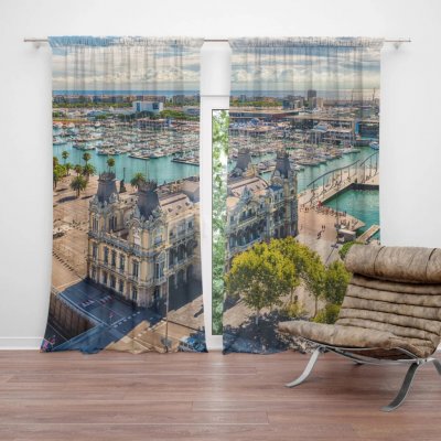 Sablio Závěs Barcelona Přístav: 2ks 140x250cm – Hledejceny.cz