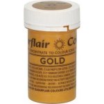 Sugarflair Gelová barva perleťová Gold 5032 dortis 25 g – Zboží Dáma