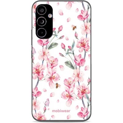 Pouzdro Mobiwear Glossy Samsung Galaxy A34 5G - G033G - Růžové květy