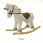 Majlo Toys Plyšový houpací kůň Ferda - bílý jednorožec – Zboží Dáma