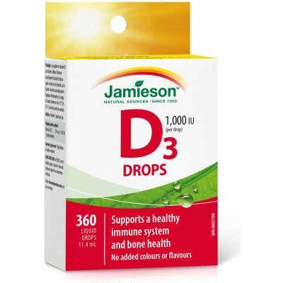 Jamieson Vitamín D3 1000 IU 11,4 ml – Hledejceny.cz
