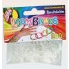 Loom Bands gumičky s háčkem na pletení - bílé