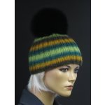 Špongr Luxusní ručně pletená čepice 686 zelená – Zboží Mobilmania