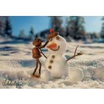 Pohlednice Dubánek a sněhulák – Zboží Dáma