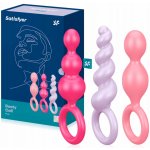 Satisfyer Booty Call anální kolík sada barevná 3 ks – Sleviste.cz