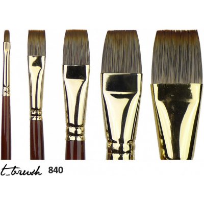 Štětec Simply-T Academy 840, dlouhá rukojeť - plochý Velikost štětce: 16 – Zboží Dáma