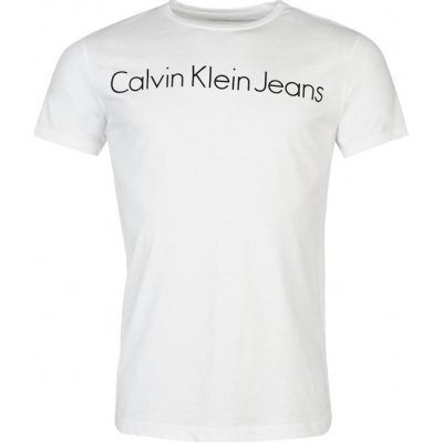 Calvin Klein pánské triko Jeans Treasure Bílé