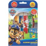 Jiri Models Fixy foukací 6ks se šablonami pro kluky Tlapková patrola/Paw patrol v krabičce 12x19cm – Hledejceny.cz