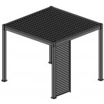 ROJAPLAST Horizontální panel k zastínění pro bioklimatické pergoly, více velikostí na výběr Rozměr: 1 m – Zboží Dáma