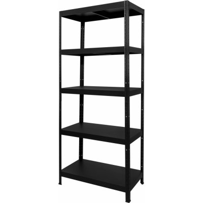 Kovona Regál Drumy 1800 x 600 x 400 mm 5 polic černý – Zboží Dáma