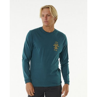 Rip Curl SEARCH ICON L/S TEE Blue Green