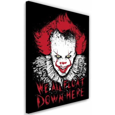 Gario Obraz na plátně Děsivý klaun Pennywise film To - Dr.Monekers Rozměry: 40 x 60 cm – Zboží Mobilmania