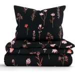 MKLuzkoviny.cz bavlna povlečení Renforcé Vlčí máky černé 140x200 70x90 – Zboží Dáma