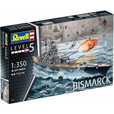 Plastic ModelKit loď 05040 - Battleship BISMARCK (1:350)