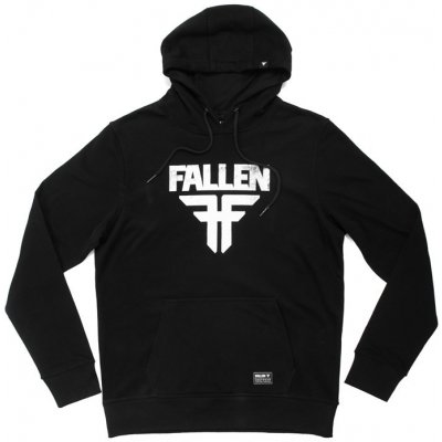 FALLEN mikina Insignia Hoodie Black White BLACK WHITE