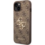 Pouzdro Guess PU 4G Metal Logo iPhone 14 hnědé – Zboží Živě