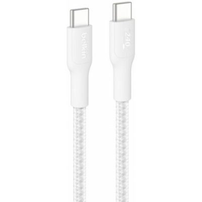 Belkin USB-C/USB-c Kabel 240W 3m geflochten, weiß CAB025hq3MWH – Zboží Živě