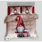 Aaram 3 dílné Vánoční povlečení Mr. and Mrs. Snowman 140x200 70x90 – Zboží Mobilmania