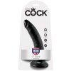 Anální kolík Pipedream King Cock 7″ Cock Black realistické dildo s přísavkou 17,8 x 4,1 cm