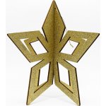 Decoled zlatá hvězda 3D 30 cm – Hledejceny.cz