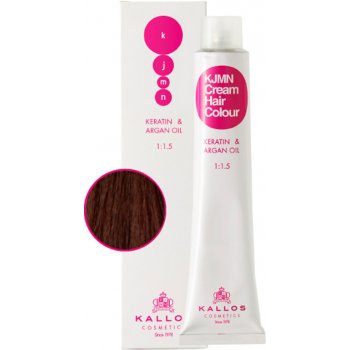 Kallos KJMN s keratinem a arganovým olejem 4.7 Mocha Cream Hair Colour 1:1.5 100 ml