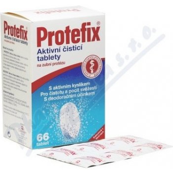 Protefix aktivní čistící tablety na zubní protézu 66 tablet