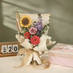 ROWOOD Dřevěné 3D puzzle Červená kamélie 113 ks – Zboží Dáma