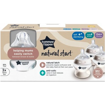Tommee Tippee kojenecká láhev C2N 3ks 422718TT 150ml – Zboží Dáma