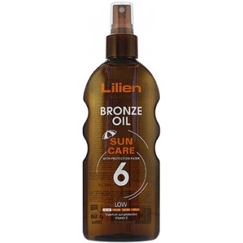 Lilien Sun Active Bronze voděodolný olej SPF6 200 ml