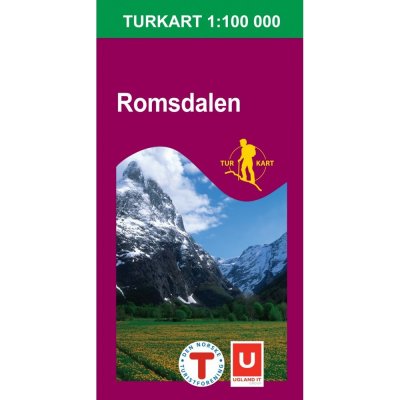 Romsdalen turistická mapa Norsko