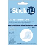 WEST DESIGN West Design 3D gelové tečky extra malé čiré 3 mm 300 ks – Sleviste.cz