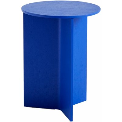 Hay Slit Table Wood High Vivid Blue