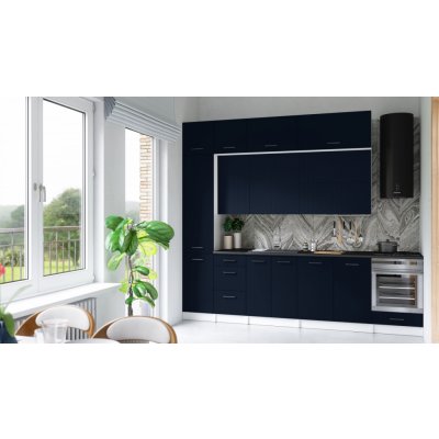 FRONTI Kuchyňská linka DAFNI 280cm Marine blue – Zboží Dáma