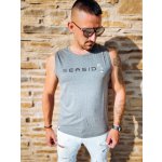 Pánské tílko bez rukávů Seasid tmavě šedé – Sleviste.cz