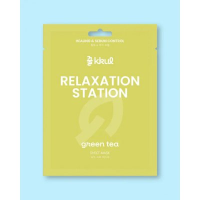 kkul Pleťová maska s extraktem ze zeleného čaje Relaxation Station Green Tea Sheet Mask - 25 ml – Sleviste.cz
