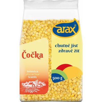 ARAX Čočka žlutá loupaná celá FOTBAL 0,5 kg – Zboží Dáma