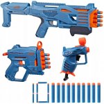 Pistole NERF Hasbro Elite 2.0 modrá, sada 3 kusů – Hledejceny.cz